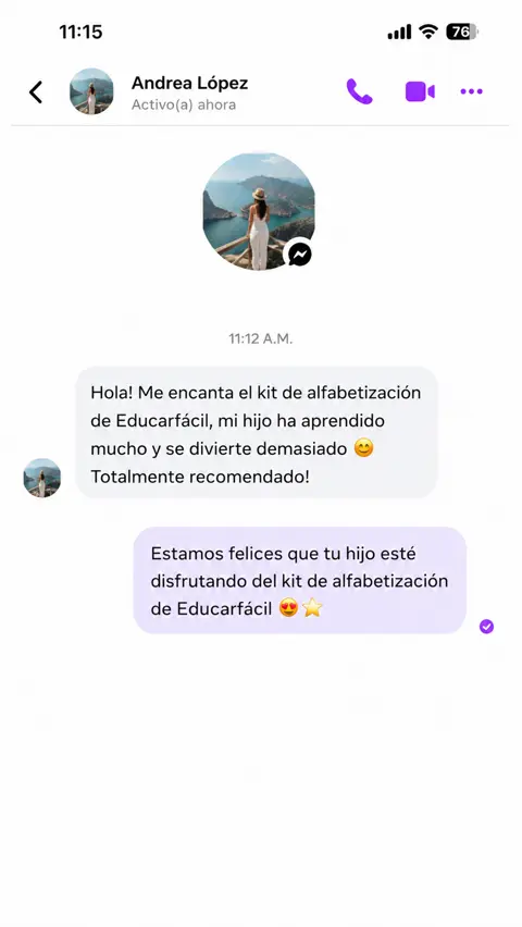 Testimonio real de una mamita usuaria del kit EducarFácil 3